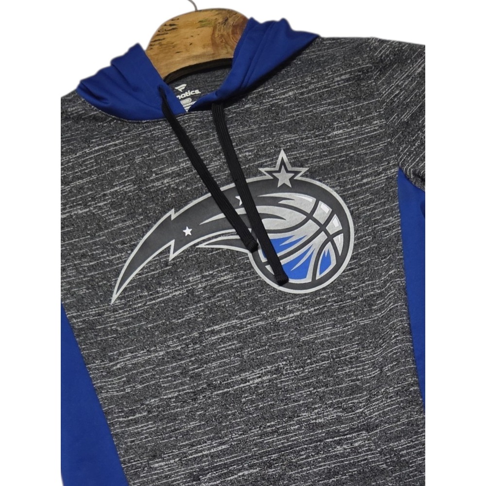 Fanatics Orlando Magic NBA Hoodie Mens Medium Grey Blue Space Dye Pullover